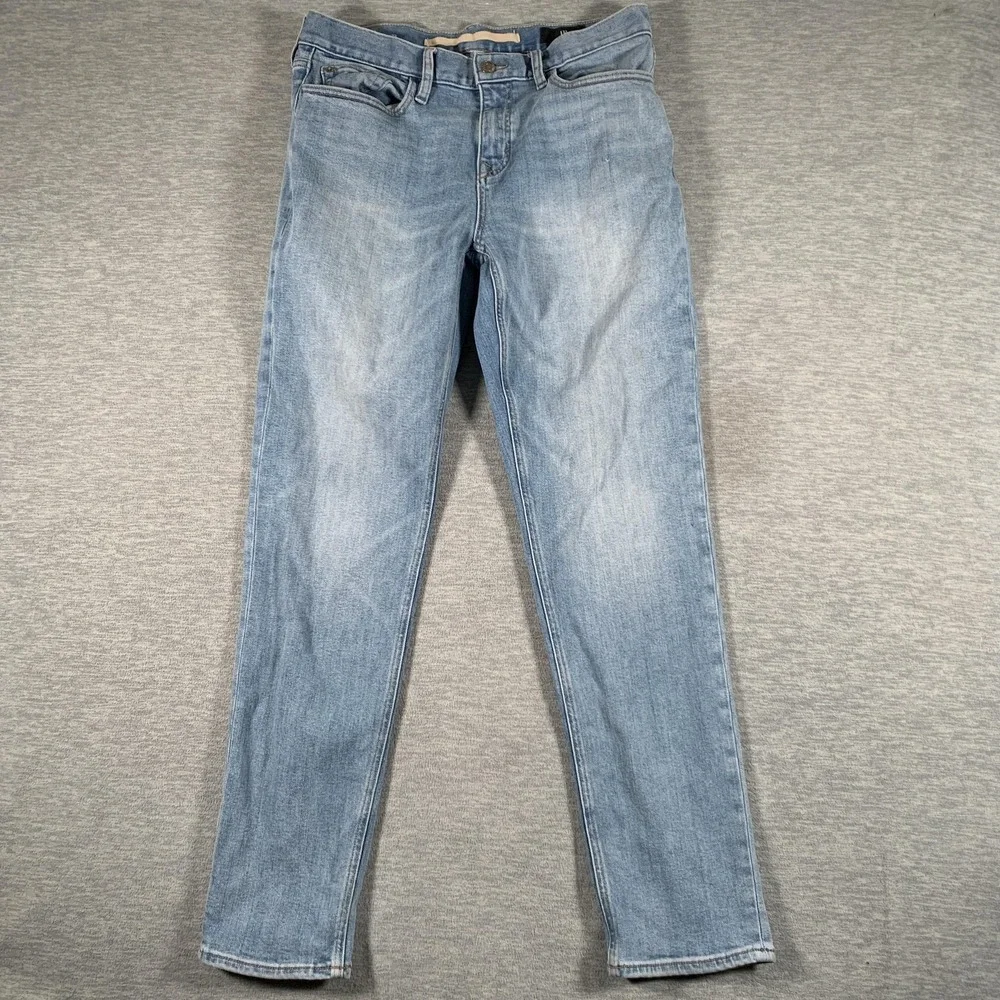 Banana Republic Jeans Mens 33x31 (33x32) Slim Taper Stretch Denim Pants‎ Blue